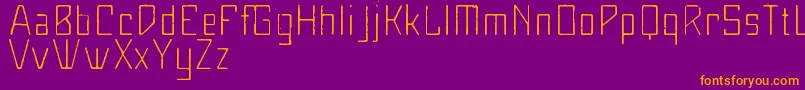 Maiersnr8Mager Font – Orange Fonts on Purple Background