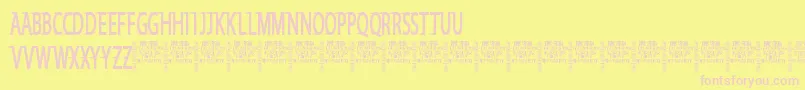 SayDivineDemo Font – Pink Fonts on Yellow Background