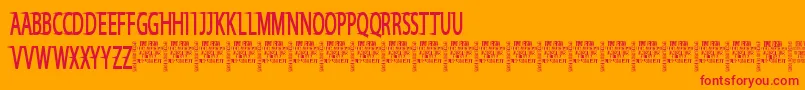SayDivineDemo Font – Red Fonts on Orange Background