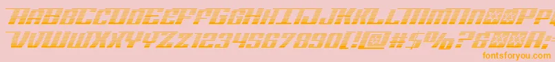 Rocketpopgrad Font – Orange Fonts on Pink Background