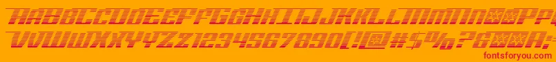 Rocketpopgrad Font – Red Fonts on Orange Background