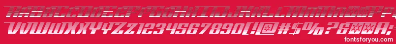 Rocketpopgrad Font – White Fonts on Red Background
