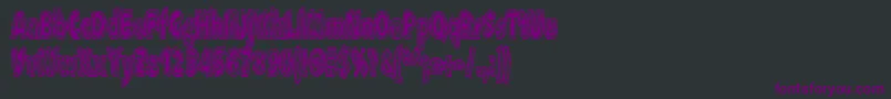 Xxxraytid Font – Purple Fonts on Black Background