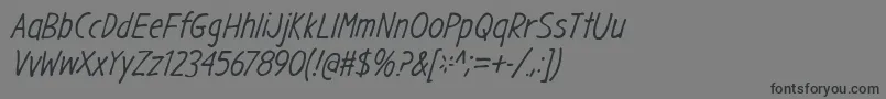 GargleCdIt Font – Black Fonts on Gray Background