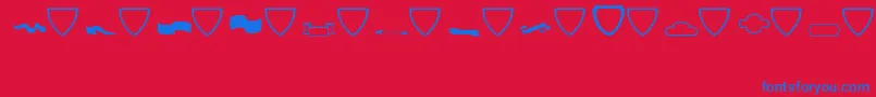 fuente Awards – Fuentes Azules Sobre Fondo Rojo
