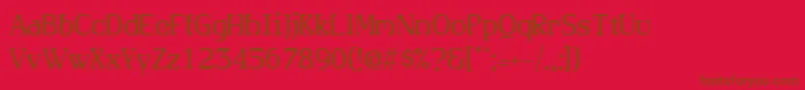 Allhookedup Font – Brown Fonts on Red Background