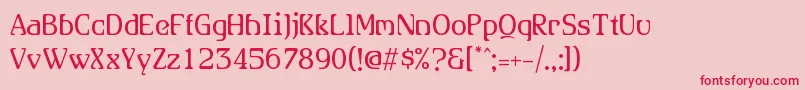 Allhookedup Font – Red Fonts on Pink Background