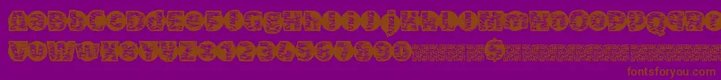 Tigerbawl Font – Brown Fonts on Purple Background