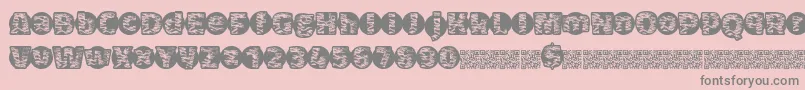 Tigerbawl Font – Gray Fonts on Pink Background