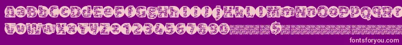 Tigerbawl Font – Pink Fonts on Purple Background