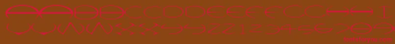 Victor Font – Red Fonts on Brown Background