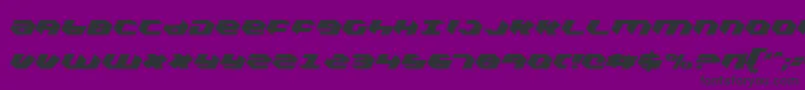 Kubrickce Font – Black Fonts on Purple Background