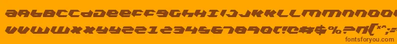 More about Kubrickce Font Kubrickce Font – Brown Fonts on Orange Background