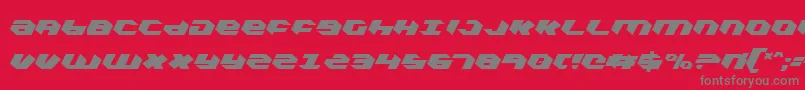 Kubrickce Font – Gray Fonts on Red Background