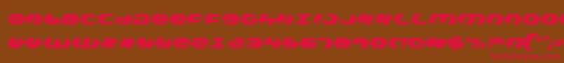 Kubrickce Font – Red Fonts on Brown Background
