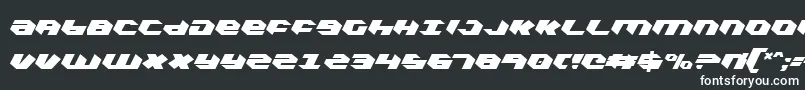 Kubrickce Font – White Fonts on Black Background