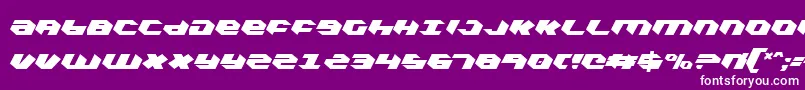 Kubrickce Font – White Fonts on Purple Background