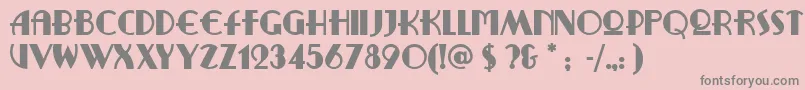 More about PromenadDeco Font PromenadDeco Font – Gray Fonts on Pink Background