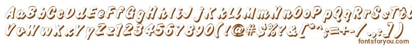 Challengeshadow-Schriftart – Braune Schriften