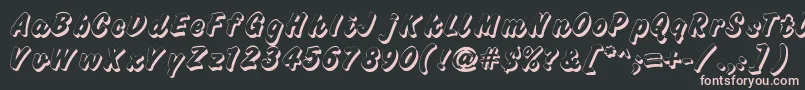 Challengeshadow Font – Pink Fonts on Black Background