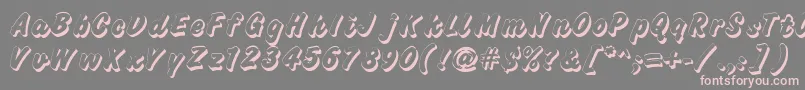 Challengeshadow Font – Pink Fonts on Gray Background