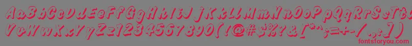 Challengeshadow Font – Red Fonts on Gray Background