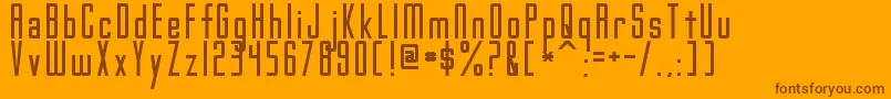 GothamNightsNormal Font – Brown Fonts on Orange Background