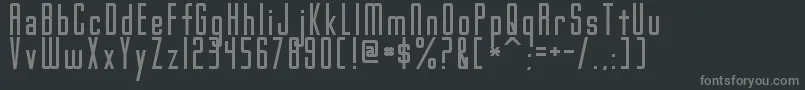 Fonte GothamNightsNormal – fontes cinzas em um fundo preto