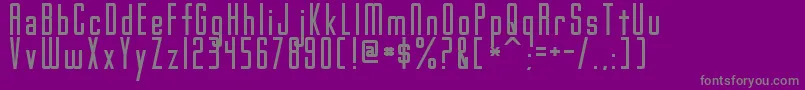 GothamNightsNormal-Schriftart – Graue Schriften auf violettem Hintergrund