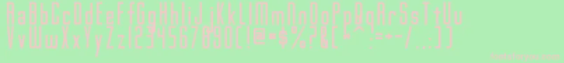 GothamNightsNormal Font – Pink Fonts on Green Background