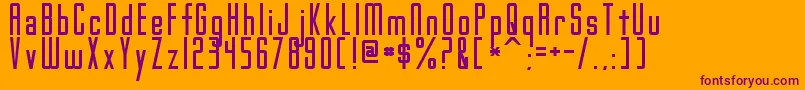 GothamNightsNormal Font – Purple Fonts on Orange Background