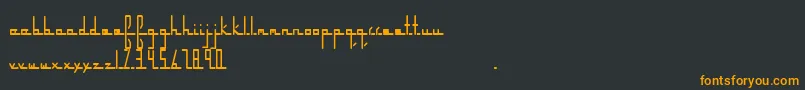 Шрифт Parkwayextended – оранжевые шрифты на чёрном фоне