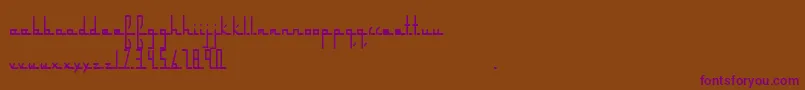 Шрифт Parkwayextended – фиолетовые шрифты на коричневом фоне