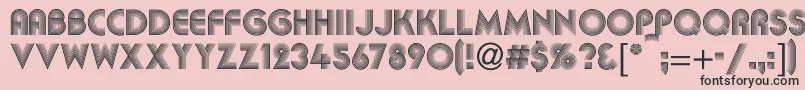 Kbakkac Font – Black Fonts on Pink Background