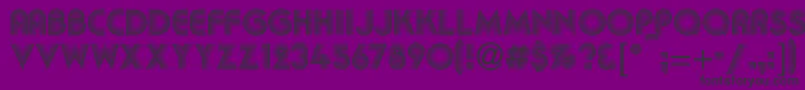 Kbakkac Font – Black Fonts on Purple Background
