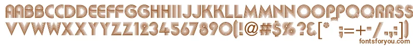 Kbakkac Font – Brown Fonts on White Background