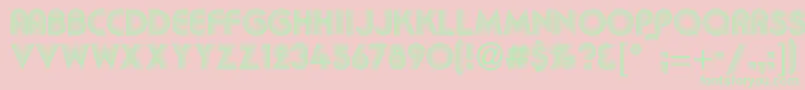 Kbakkac Font – Green Fonts on Pink Background