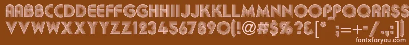 Kbakkac Font – Pink Fonts on Brown Background