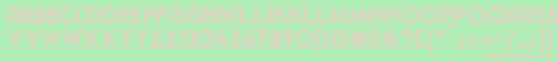 Kbakkac Font – Pink Fonts on Green Background