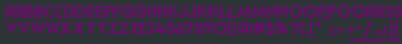 Kbakkac Font – Purple Fonts on Black Background