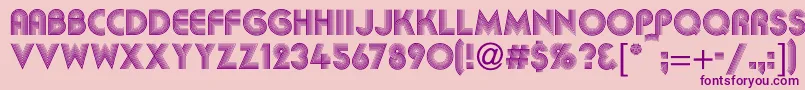 Kbakkac Font – Purple Fonts on Pink Background