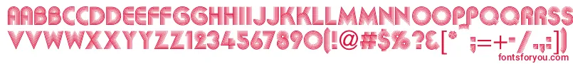 Kbakkac Font – Red Fonts on White Background