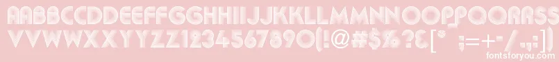 Kbakkac Font – White Fonts on Pink Background