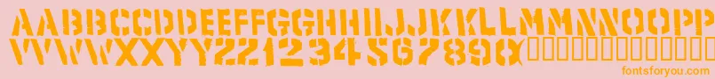 Product ffy Font – Orange Fonts on Pink Background