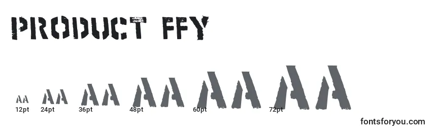 Product ffy Font Sizes