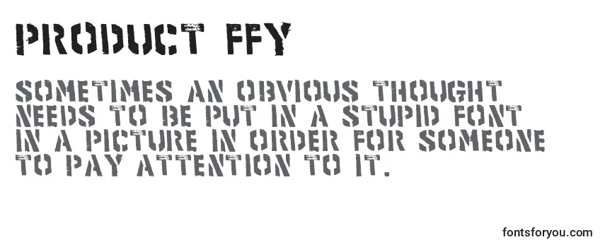 Product ffy-fontti