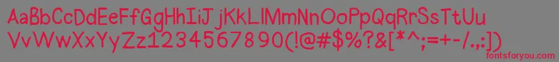 Halogen Font – Red Fonts on Gray Background