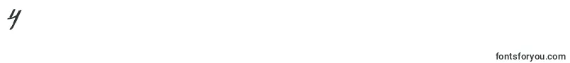 フォントTipbrush2Slanted – フォント数字4