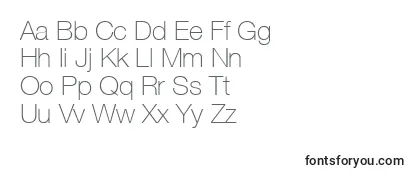 HelveticaNeueCe35Thin Font