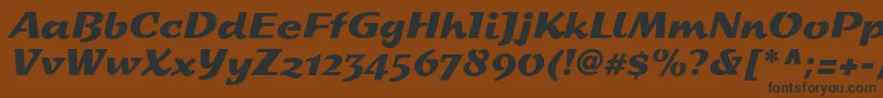 StDash Font – Black Fonts on Brown Background
